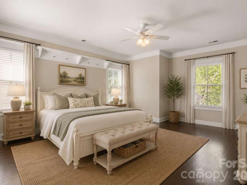 613 Bracket Street, Fort Mill, SC 29708.  MLS# CAR4383920, YatesRealty ID 32980. Primary Bedroom Virtually Staged