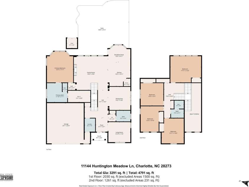 11144 Huntington Meadow Lane, Charlotte, NC 28273.  MLS# CAR4385162, YatesRealty ID 32988. 