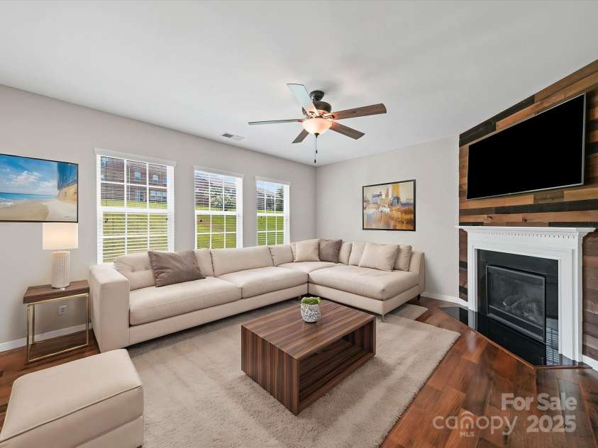 3409 Yarmouth Lane, Gastonia, NC 28056.  MLS# CAR4291726, YatesRealty ID 32993. Famiily Room (virtual Staging)