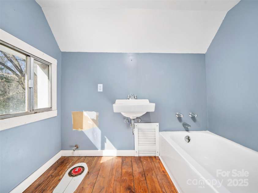 384 Flat Creek Road, Fairview, NC 28730.  MLS# CAR4240696, YatesRealty ID 3302. Old bath in upstairs, now used for storage.