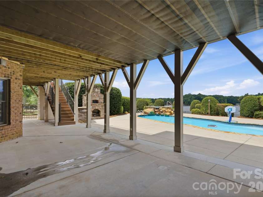263 Quiet Waters Road, Belmont, NC 28012.  MLS# CAR4392874, YatesRealty ID 33024. Covered patio
