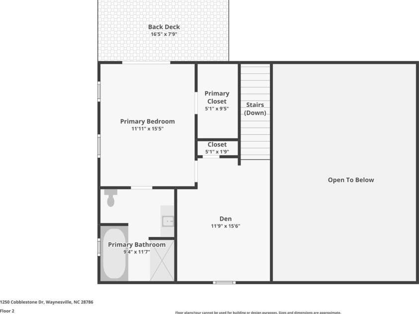 1250 Cobblestone Drive, Waynesville, NC 28786.  MLS# CAR4396920, YatesRealty ID 33037. Upper Floor