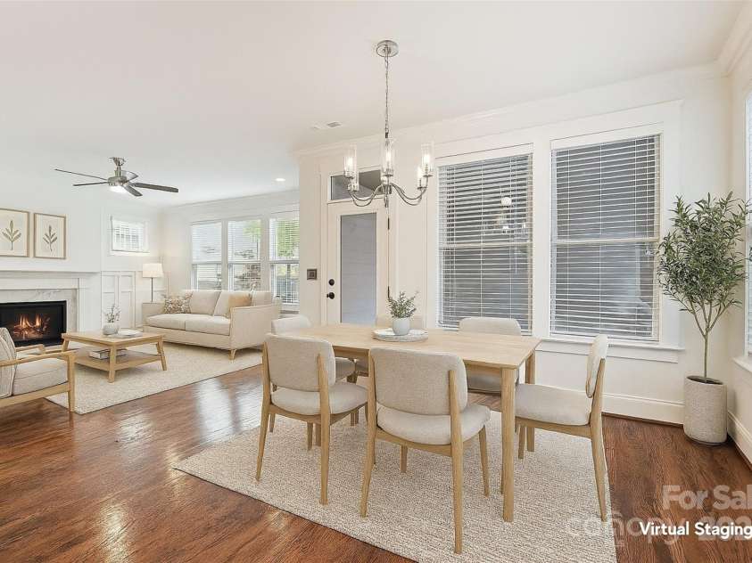 817 Digby Road, Rock Hill, SC 29730.  MLS# CAR4220717, YatesRealty ID 33076. Virtual Staging- Living Room/Eat in area