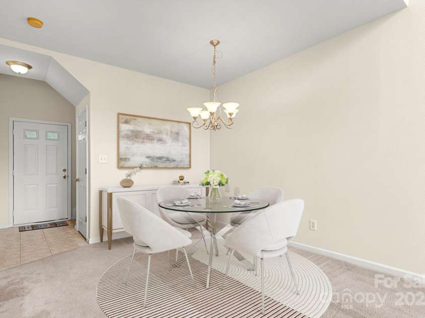 6318 Rhodins Lane, Fort Mill, SC 29707.  MLS# CAR4281464, YatesRealty ID 33078. Dining area - virtually staged.