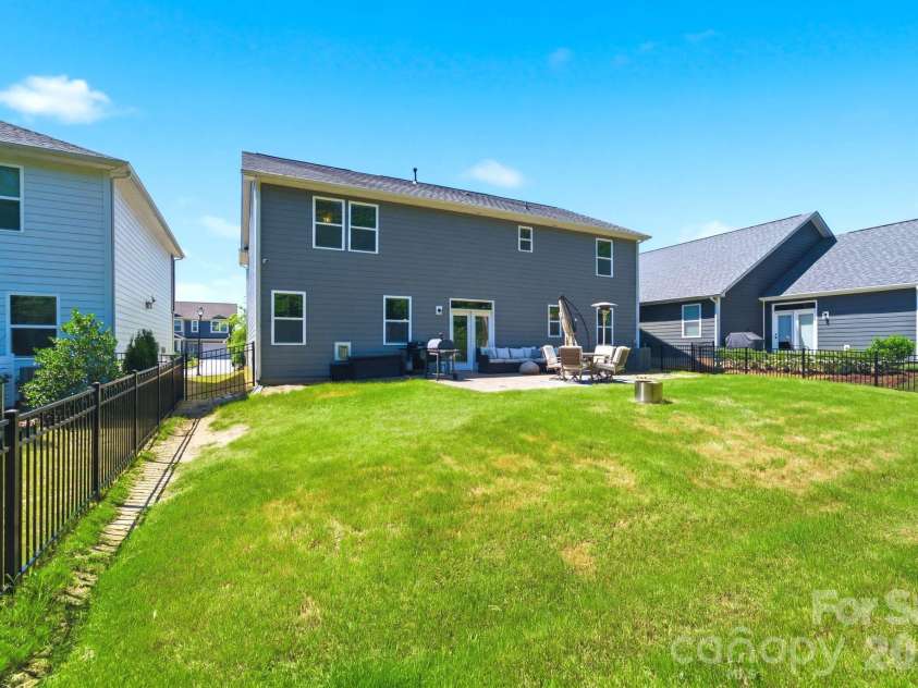 1613 Calder Drive, Indian Trail, NC 28079.  MLS# CAR4397830, YatesRealty ID 33088. Fenced in & level backyard