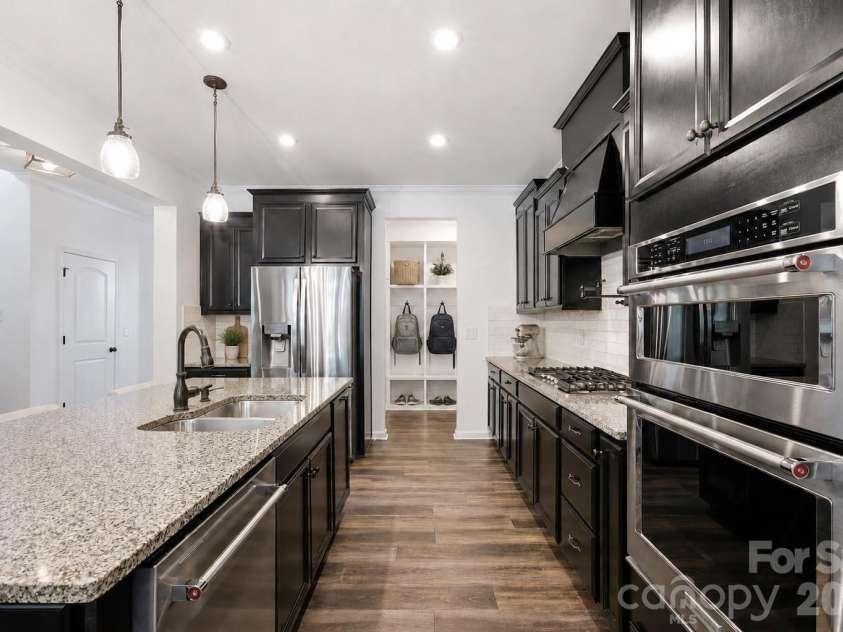 1613 Calder Drive, Indian Trail, NC 28079.  MLS# CAR4397830, YatesRealty ID 33088. Kitchen with views of drop zone