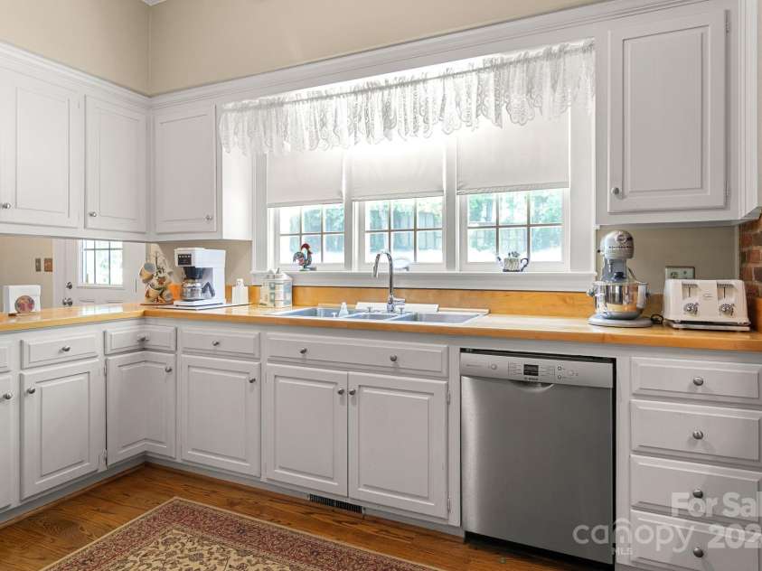 205 Vauxhall Drive, Shelby, NC 28150.  MLS# CAR4131707, YatesRealty ID 331. Butcher block countertops with plenty of prep space, stainless steel appliances...