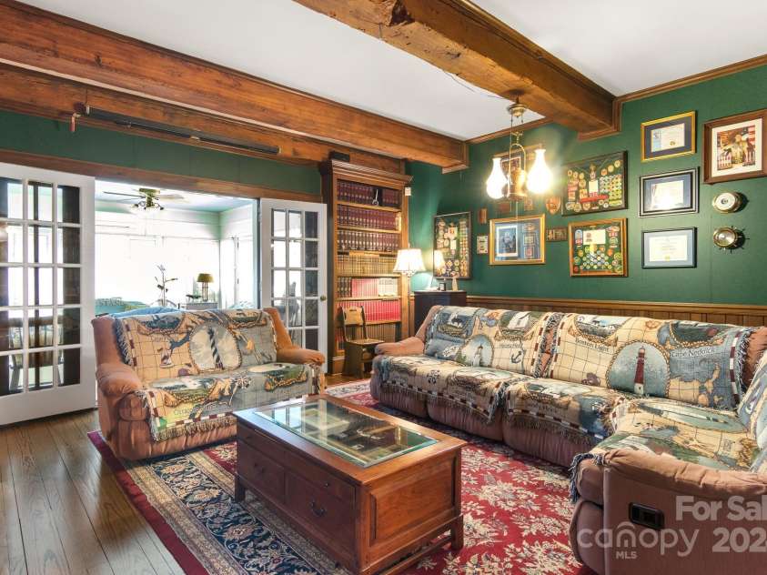 205 Vauxhall Drive, Shelby, NC 28150.  MLS# CAR4131707, YatesRealty ID 331. Den opens to a bright and area sunroom