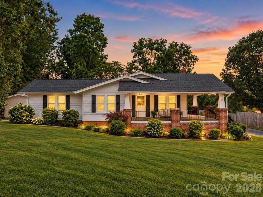 46 Gilkey Street, Marion, NC 28752.  MLS# CAR4396879, YatesRealty ID 33112. Twilight view.