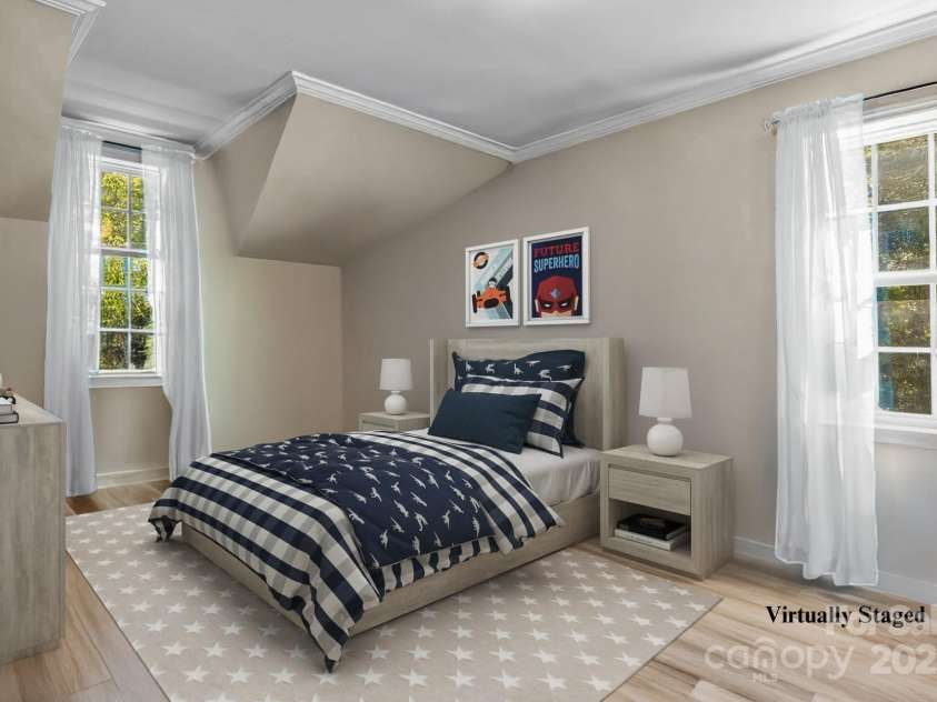 239 Old Lion Road, Statesville, NC 28625.  MLS# CAR4284609, YatesRealty ID 33114. Upper level Bedroom Virtually Staged