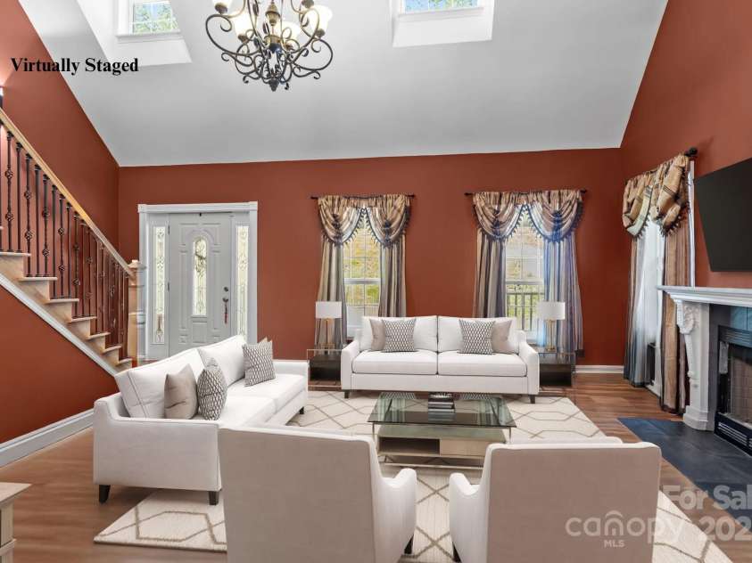 239 Old Lion Road, Statesville, NC 28625.  MLS# CAR4284609, YatesRealty ID 33114. Virtually Staged Living Room
