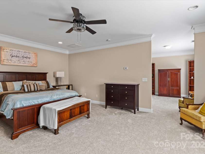 1040 Lake Forest Drive, Matthews, NC 28104.  MLS# CAR4285953, YatesRealty ID 33125. Primary Bedroom view of Sitting Room