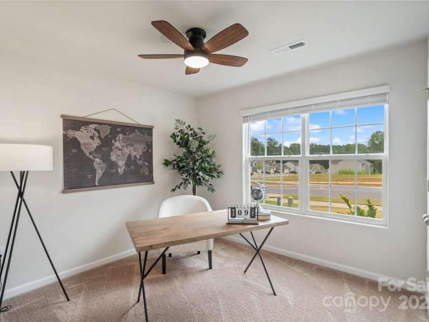 1108 Nia Road, Charlotte, NC 28215.  MLS# CAR4280664, YatesRealty ID 33127. Guest Bedroom #1 used as a home office
