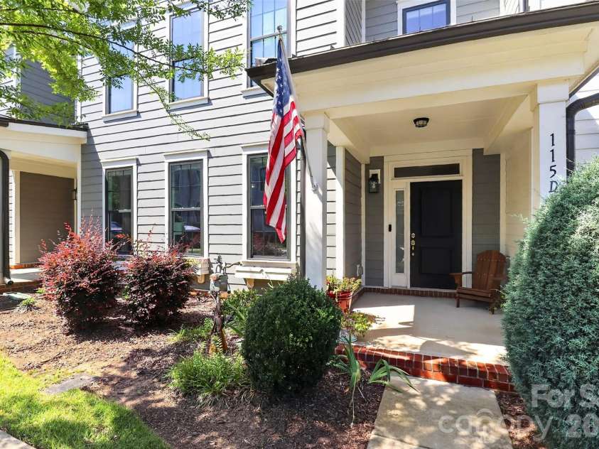 115 Mint Avenue, Mooresville, NC 28117.  MLS# CAR4397939, YatesRealty ID 33130. Covered Front Porch