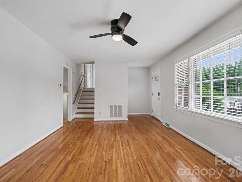 1030 Mclaughlin Drive, Charlotte, NC 28212.  MLS# CAR4393613, YatesRealty ID 33132. Main Level Living Room