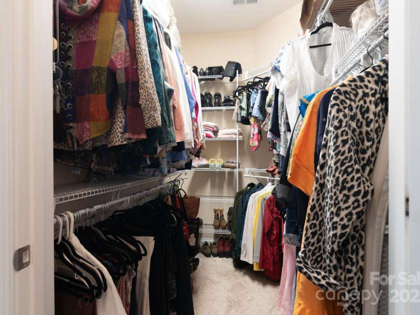 11728 Mount Argus Drive, Cornelius, NC 28031.  MLS# CAR4291411, YatesRealty ID 33139. Large primary closet!