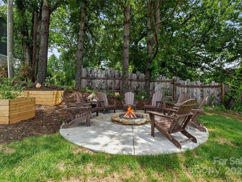 10 Heartleaf Circle, Arden, NC 28704.  MLS# CAR4296217, YatesRealty ID 3317. Community Garden Boxes & Firepit