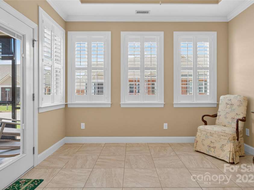 8505 Van Court, Denver, NC 28037.  MLS# CAR4289958, YatesRealty ID 33188. Sunny sunroom