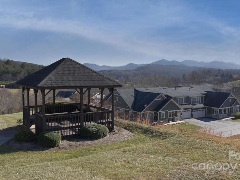 28-S-2 Brookstone Place, Candler, NC 28715.  MLS# CAR4289993, YatesRealty ID 33189. Community Gazebo with Mountain Views