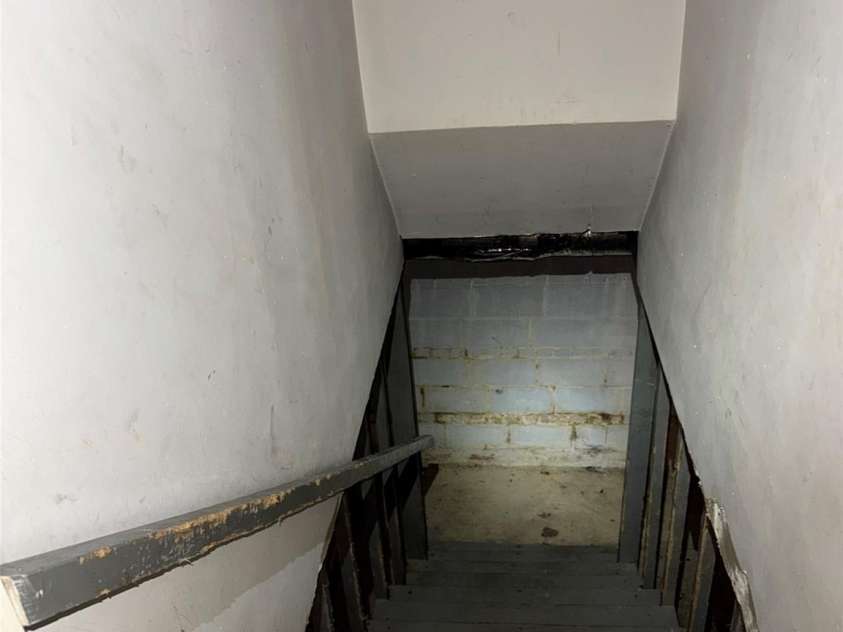 802 Roberdel Road, Rockingham, NC 28379.  MLS# CAR4293987, YatesRealty ID 33195. Looking into basement