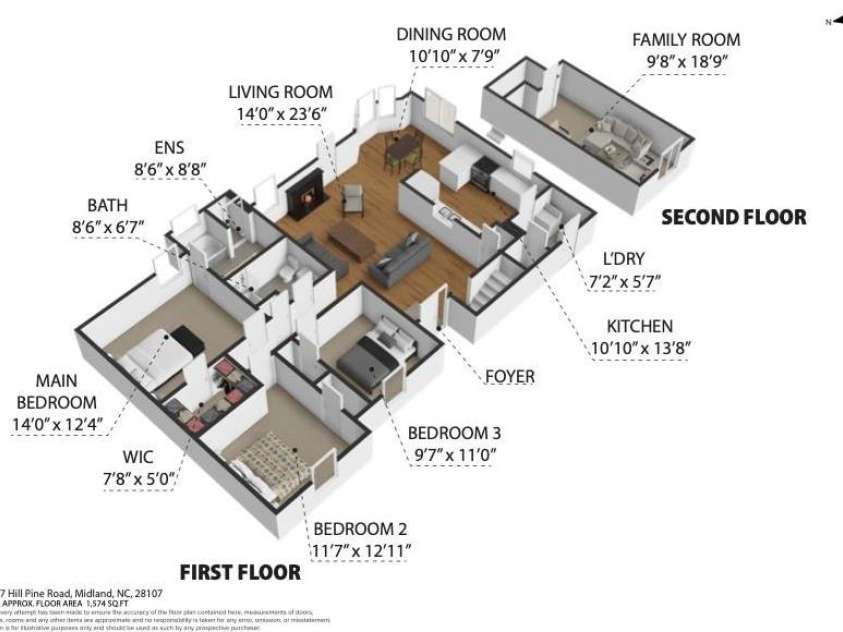 12617 Hill Pine Road, Midland, NC 28107.  MLS# CAR4291136, YatesRealty ID 33201. 