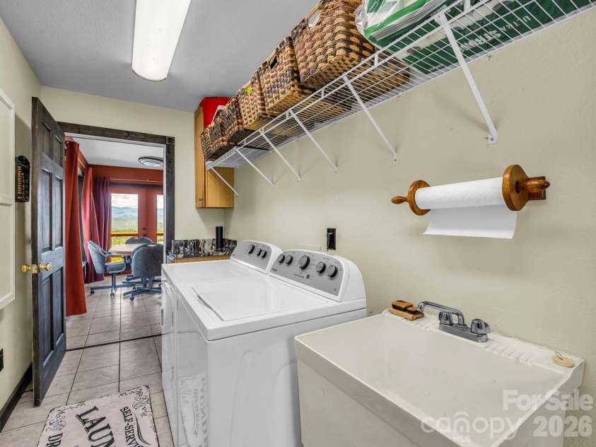 1025 Jeter Mountain Road, Penrose, NC 28766.  MLS# CAR4397105, YatesRealty ID 33202. Laundry room