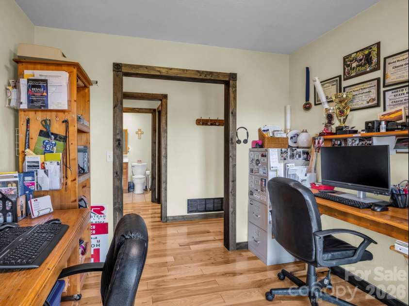 1025 Jeter Mountain Road, Penrose, NC 28766.  MLS# CAR4397105, YatesRealty ID 33202. Office directly across from bath 2