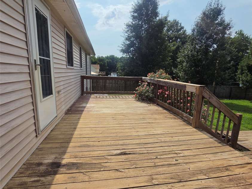 2707 Plantation Way, Albemarle, NC 28001.  MLS# CAR4390049, YatesRealty ID 33203. Rear deck