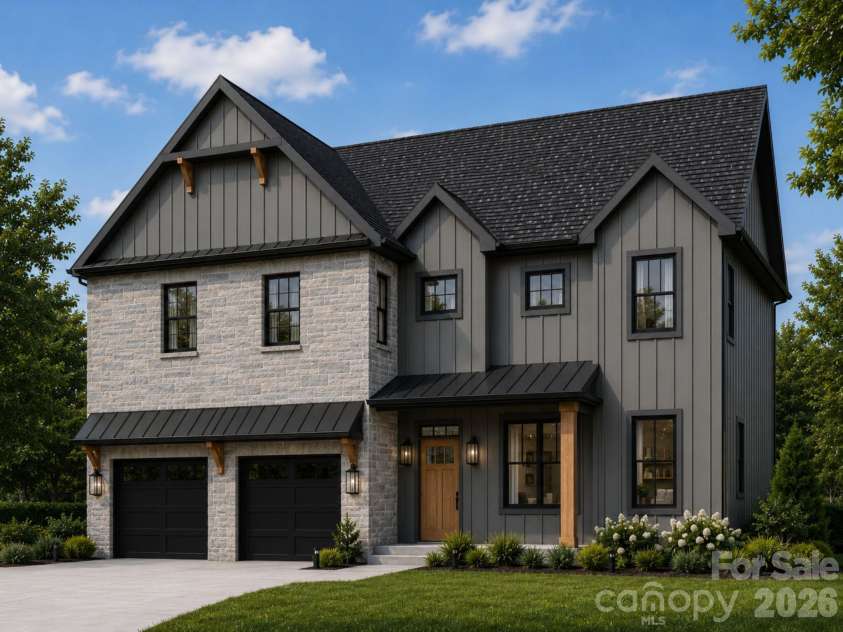 4003 Sage Cliff Court, Matthews, NC 28105.  MLS# CAR4397618, YatesRealty ID 33205. Front exterior rendering