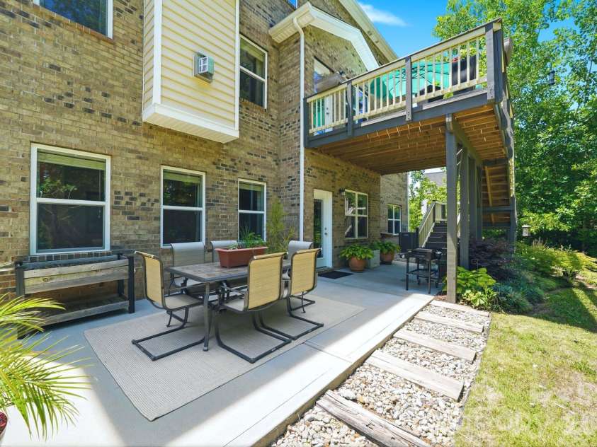 21904 Torrence Chapel Road, Cornelius, NC 28031.  MLS# CAR4380409, YatesRealty ID 33207. Patio off of Basement 