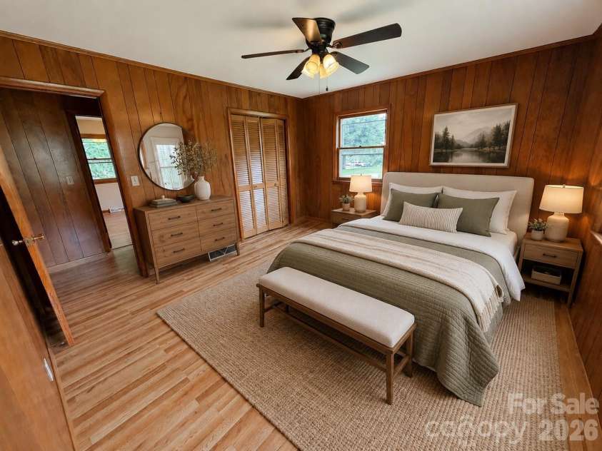 56 Henson Drive, Waynesville, NC 28786.  MLS# CAR4374439, YatesRealty ID 33211. Virtual Staging, Bedroom 3