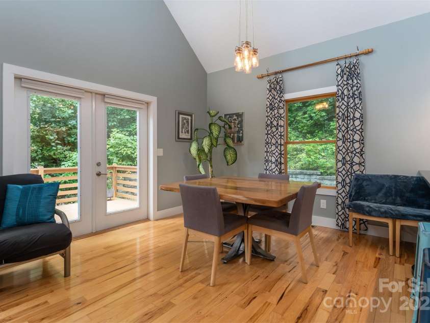 15 Shytle Lane, Fletcher, NC 28732.  MLS# CAR4290247, YatesRealty ID 33216. French Doors leading to Deck .