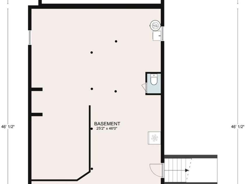 112 Pearson Drive, Asheville, NC 28801.  MLS# CAR4322267, YatesRealty ID 3323. Basement Level Floor Plan 