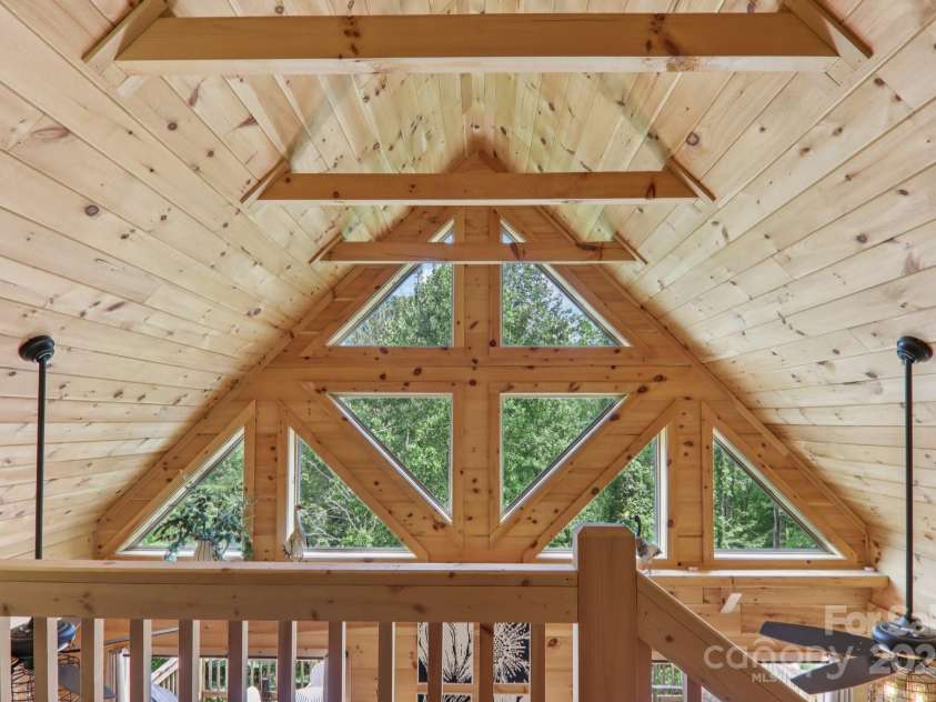 160 Blazing Star Lane, Clyde, NC 28721.  MLS# CAR4292410, YatesRealty ID 33231. View from the loft
