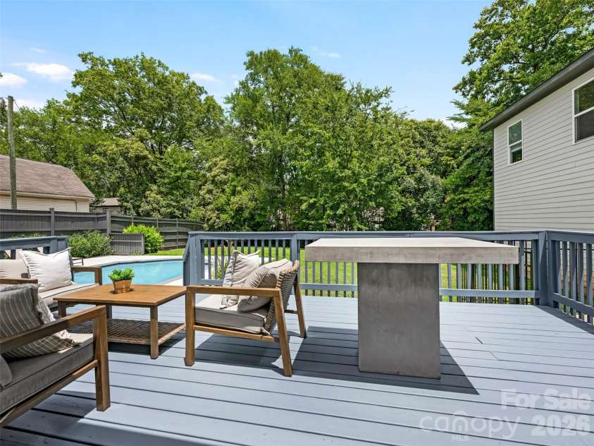 3319 Providence Road, Charlotte, NC 28211.  MLS# CAR4385730, YatesRealty ID 33231. Rear Deck