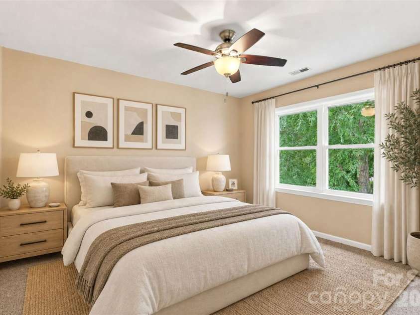 9912 Park Springs Court, Charlotte, NC 28210.  MLS# CAR4388114, YatesRealty ID 33234. Virtually Staged - Bedroom 2