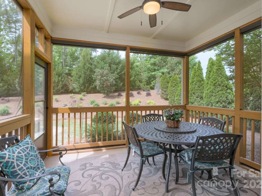 866 Tyne Drive, Fort Mill, SC 29715.  MLS# CAR4248986, YatesRealty ID 33238. Screened in Covered Porch