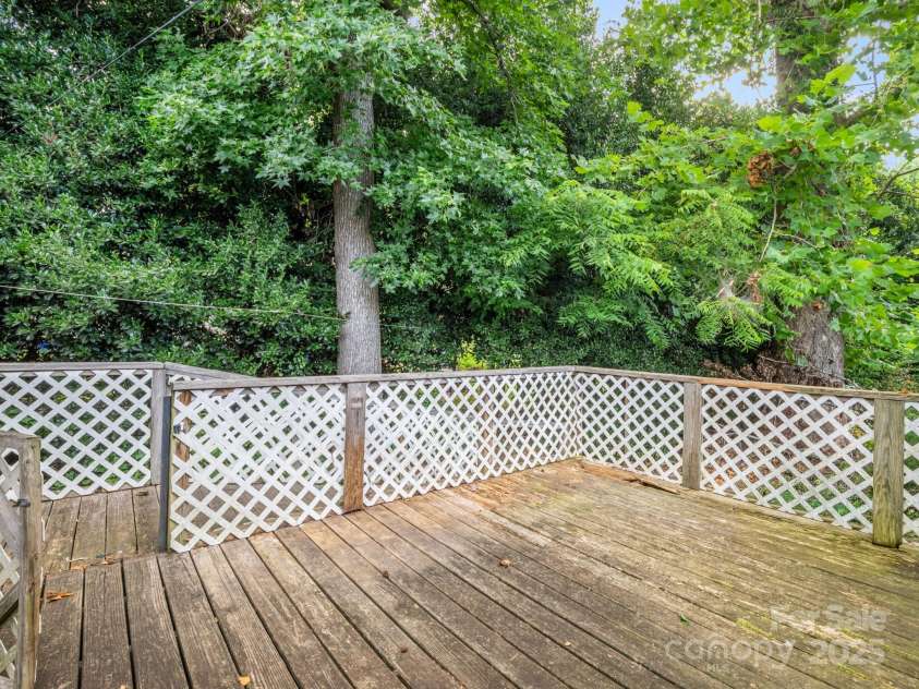107 Arrowood Drive, Forest City, NC 28043.  MLS# CAR4287942, YatesRealty ID 33240. Rear Deck
