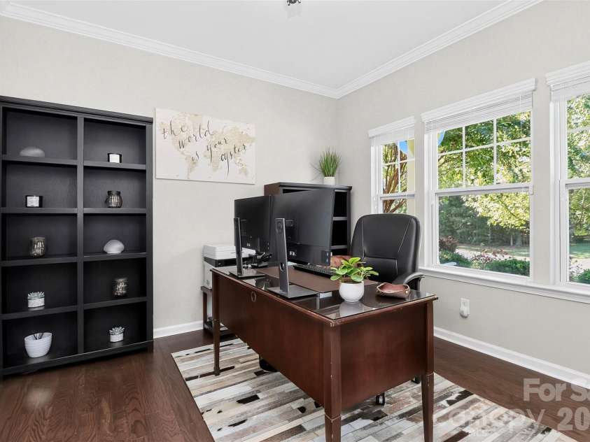 8122 Mossy Rock Road, Waxhaw, NC 28173.  MLS# CAR4430192, YatesRealty ID 33242. Private, spacious office on first floor.
