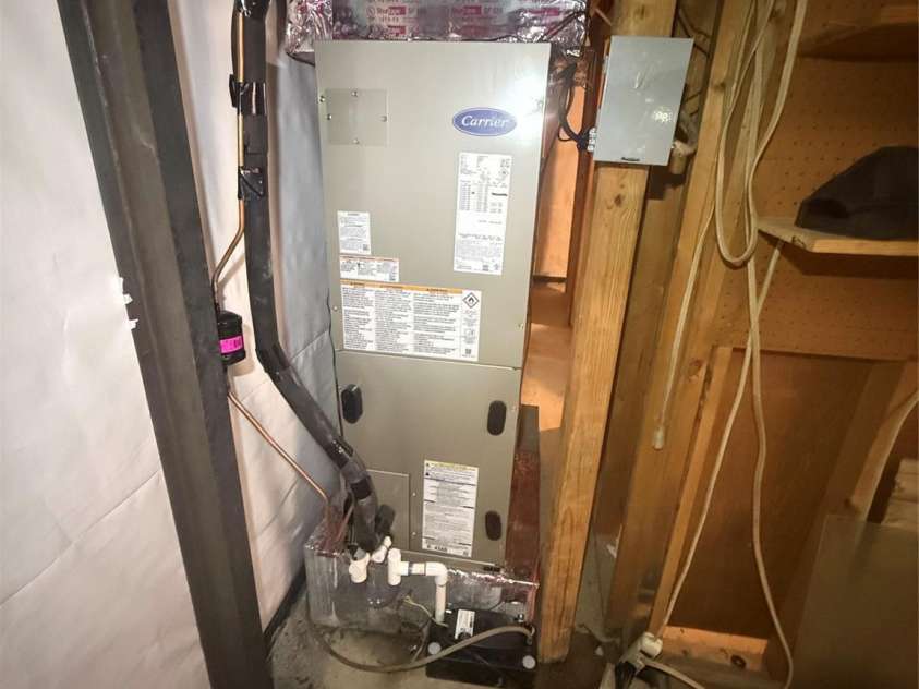 430 Laurel Heights Lane, Tryon, NC 28782.  MLS# CAR4277530, YatesRealty ID 33245. New Carrier HVAC furnace