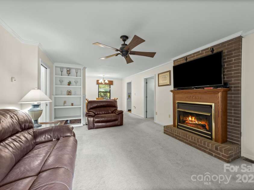 10520 Misty Ridge Lane, Charlotte, NC 28277.  MLS# CAR4309596, YatesRealty ID 33247. Living Room & Dining Area