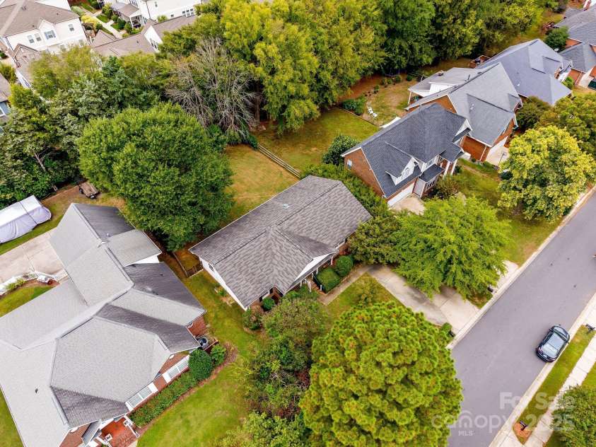 10520 Misty Ridge Lane, Charlotte, NC 28277.  MLS# CAR4309596, YatesRealty ID 33247. Overhead of the neighborhood
