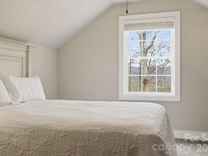 70 Jp Huggins Drive, Hendersonville, NC 28791.  MLS# CAR4277008, YatesRealty ID 33262. Beautiful Winter Mountain View from upstairs guest room. 
