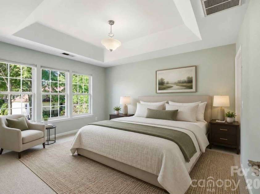 9004 Scottsboro Drive, Huntersville, NC 28078.  MLS# CAR4394126, YatesRealty ID 33272. Primary BedroomVirtually Stated
