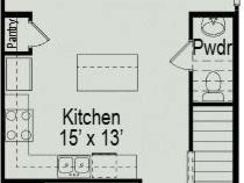 5640 Ringneck Road, Charlotte, NC 28216.  MLS# CAR4377315, YatesRealty ID 33281. Rutledge 1st Floor Layout