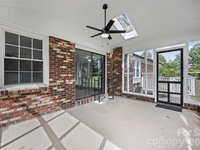 504 Carson Road, Gastonia, NC 28052.  MLS# CAR4377529, YatesRealty ID 33282. Screened Back Porch
