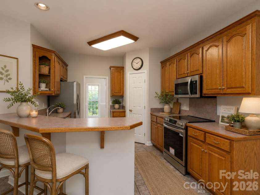 2116 Quail Drive, Concord, NC 28027.  MLS# CAR4389135, YatesRealty ID 33289. Virtually staged.