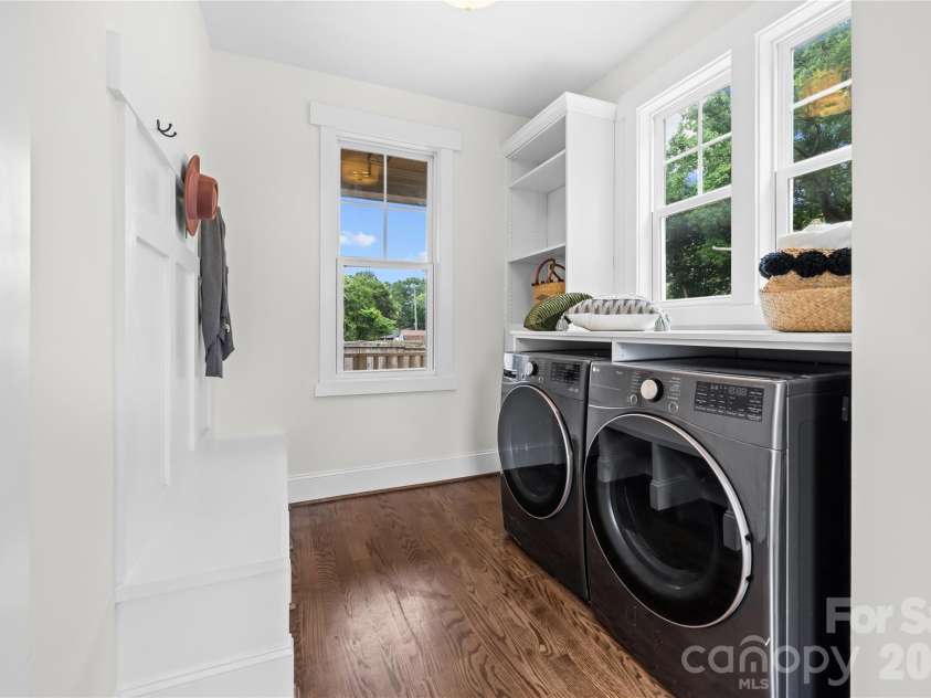 1340 Downs Avenue, Charlotte, NC 28205.  MLS# CAR4387303, YatesRealty ID 33292. Extra large laundry room with extra storage