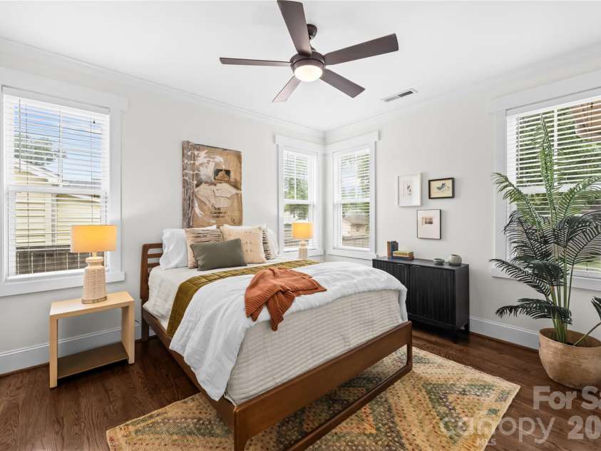 1340 Downs Avenue, Charlotte, NC 28205.  MLS# CAR4387303, YatesRealty ID 33292. Primary suite on the main level.