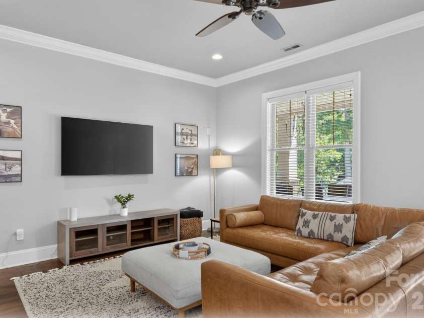 827 Misty Arbor Ford, Clover, SC 29710.  MLS# CAR4391650, YatesRealty ID 33297. Comfortable lower-level retreat and gathering space